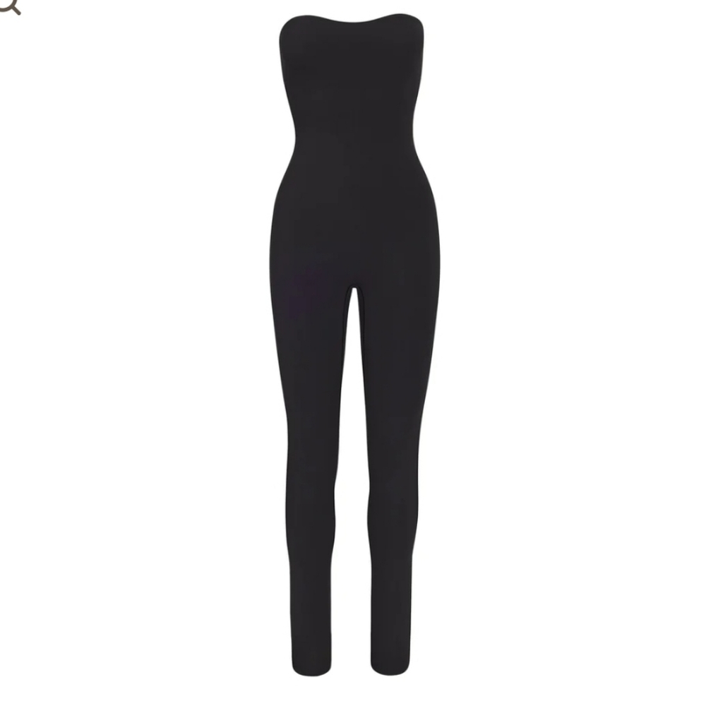 SKIMS ALL-IN-ONE STRAPLESS ONESIE  BLACK 2X NWT - Picture 2 of 7